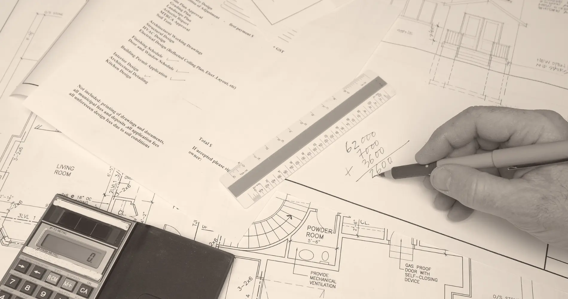Soumission complète quantités et main-d'œuvre pour projet d'enveloppe du bâtiment